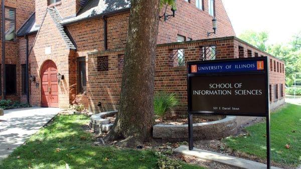 A sign that reads "School of Information Science."