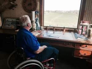 Gary Rock looks out over his dairy farm in LaRue County, Kentucky. Rock says his farm's days are numbered.