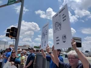 protesters in Champaign