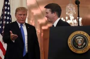 President Donald Trump, and his Supreme Court nominee, Judge Brett Kavanaugh. 