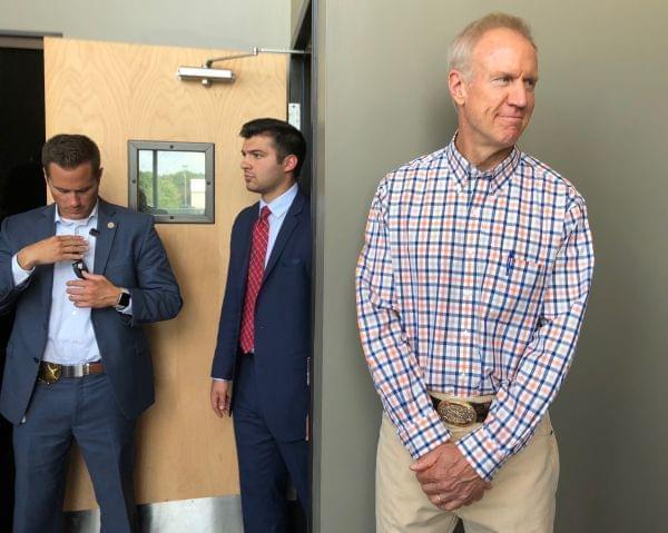 Governor Bruce Rauner at a recent event on the University of Illinois Urbana campus