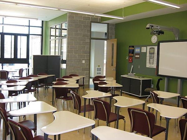 empty classroom