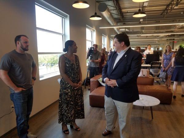 Juliana Stratton and JB Pritzker.