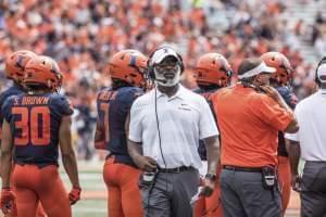 Illinois head coach Lovie Smith. University of Illinois NCAA Football vs Kent State, at Memorial Stadium, Champaign, IL, Saturday, Sept. 1, 2018. 