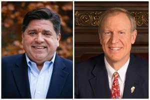 JB Pritzker and Bruce Rauner