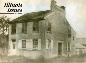 The first Illinois capitol at Kaskaskia.