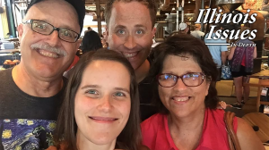 Tim Landis' family: daughter Kelsey, son Matt and wife Debra.