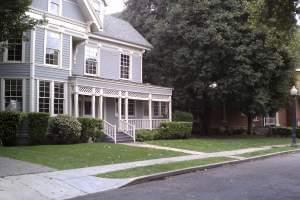 A house on a tree-lined street