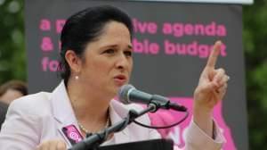 Illinois Comptroller speaks at a rally outside the Illinois Captiol in this file photo from 2017.