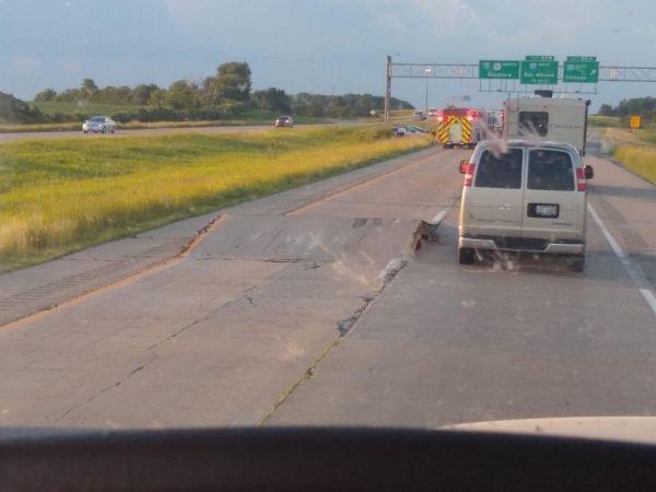 A section of northboud I-39 near Peru buckled in June 2019, thanks to a phenomenon known as thermal expansion.