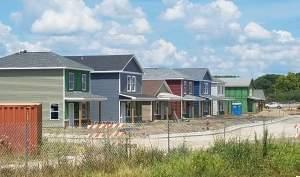 The Bristol Place housing development, under construction in Champaign.