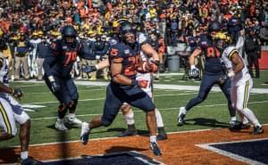 Illinois senior running back Dre Brown