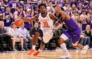 Fighting Illini senior guard Anderes Feliz.