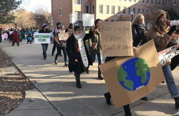 Climate Strike Two demonstrators. 