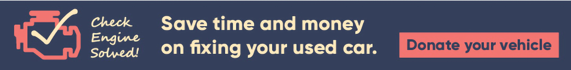 Check engine solved! Save time and money on fixing your used car.