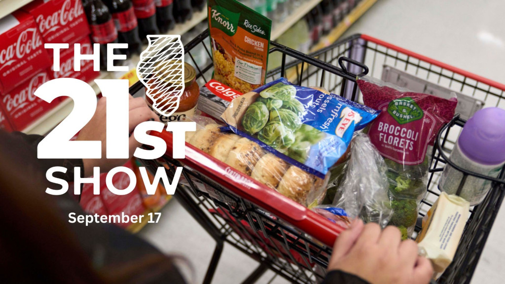 food in grocery basket