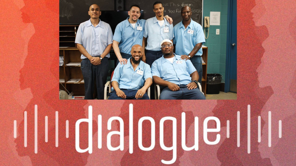 graphic with incarcerated people in inset