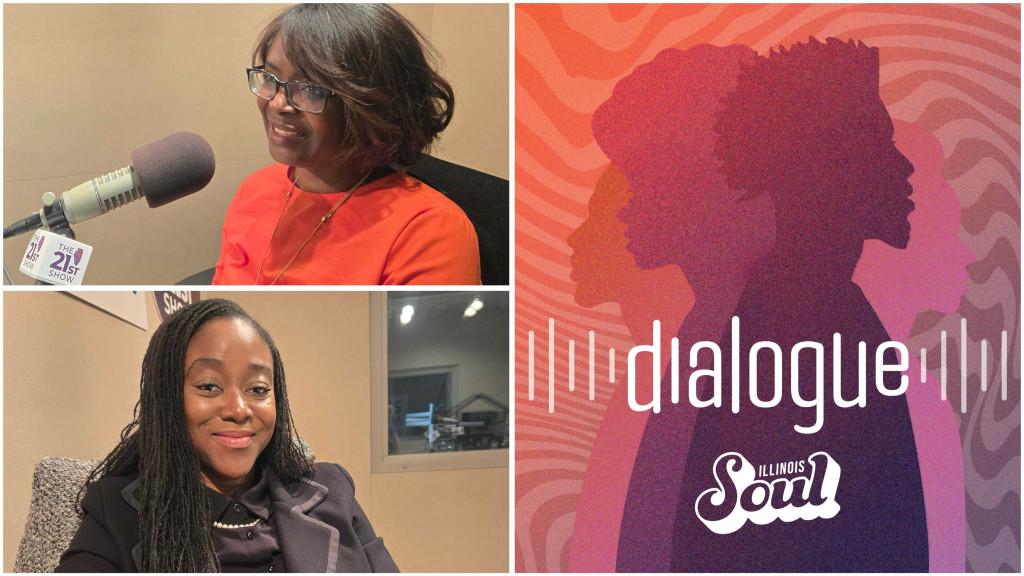 graphics with two political candidates