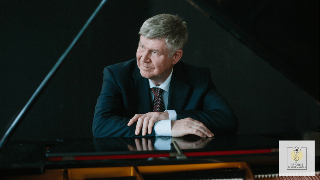 Maestro Ian Hobson at the piano.