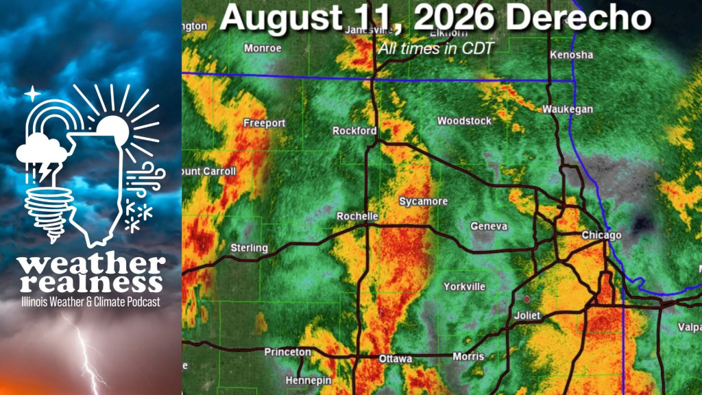 A powerful derecho produced widespread wind damage and tornadoes across northern Illinois and northwest Indiana.