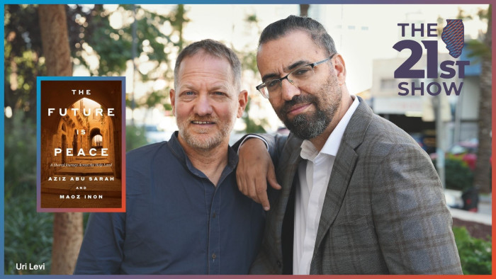  Israeli Maoz Inon (left) and Palestinian Aziz Abu Sarah have written a new book called “The Future is Peace: A Shared Journey Across the Holy Land.”