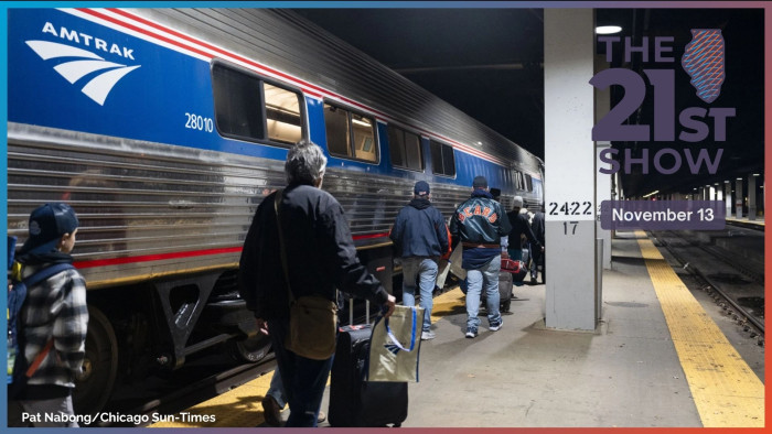 Passengers board Amtrak’s Train 41 at Union Station in Chicago's West Loop.