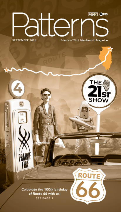 Graphics illustrating Route 66 will be featured on the Prairie Fire season 4 premiere as well as on The 21st Show. It includes a map from Illinois outlining the route, a Route 66 sign, logos for both shows images from the American Giants museum.
