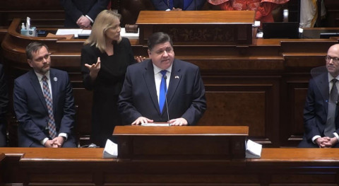 Gov. JB Pritzker (D-IL) delivers 2023 State of the State/Budget address.