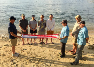 Sep 30, 2020 - A beach flag ceremony for a B-24 crew found in the Solomon Islands by Project Recover. When an MIA crash site is located, a flag ceremony is held for each crew member Missing In Action. The flags are then given to the Keeper Of The Flags until the MIA are repatriated and the flags are then presented to the family. 