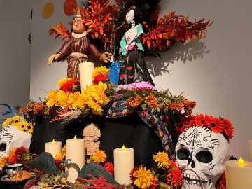 Dia de Los Muertos exhibit at the Figge Museum