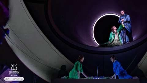 A scene from Wagner's Tristan Und Isolde from the met opera house