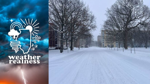  A massive winter storm with lots of snowfall hit Central Illinois covering roads and leading to extended school closures.