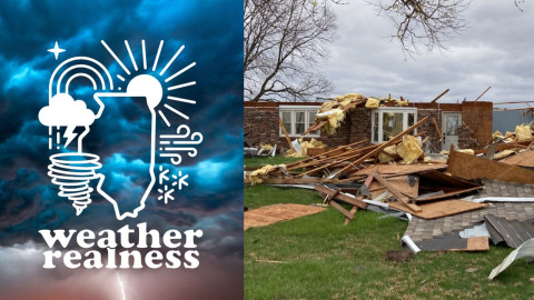 A house in Crawford County, Illinois, was one of many struck by tornadoes on March 31